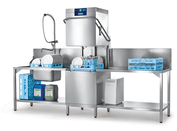Hobart Profi-AMXXR Heat Recovery Series: AMXXRW-10B & AMXXRSW-10B Dishwasher (tabling not included)