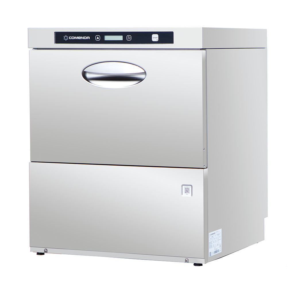 Commercial Dishwasher with open glass Rack 40 x 40, 400mm x 400mm
